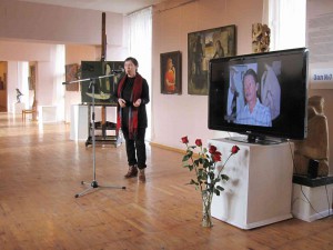 Открытие персональной выставки курганского живописца Владимира Чалого в зале Курганского областного художественного музея.